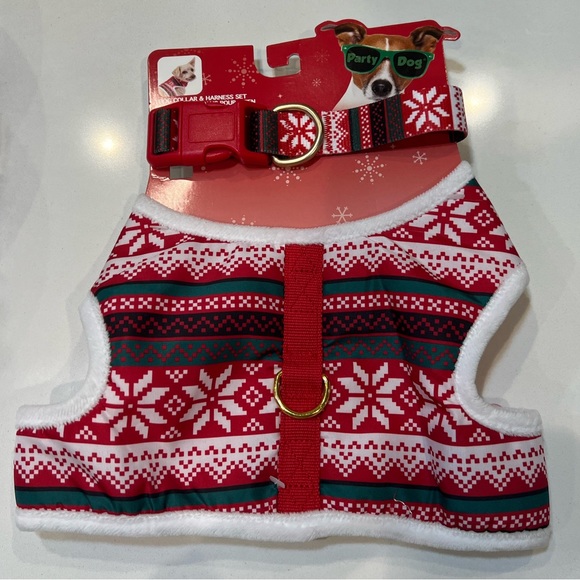 Dog Harness And Collar Matching Sets( Christmas) - Picture 3 of 4